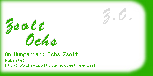 zsolt ochs business card